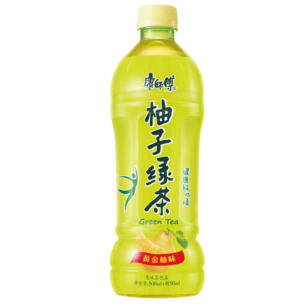 『康师傅』柚子绿茶 550ml 单瓶